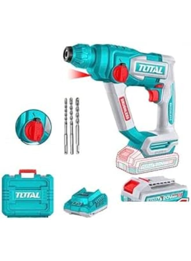 Total 20V 18mm hammer, including battery and charger TRHLI201881