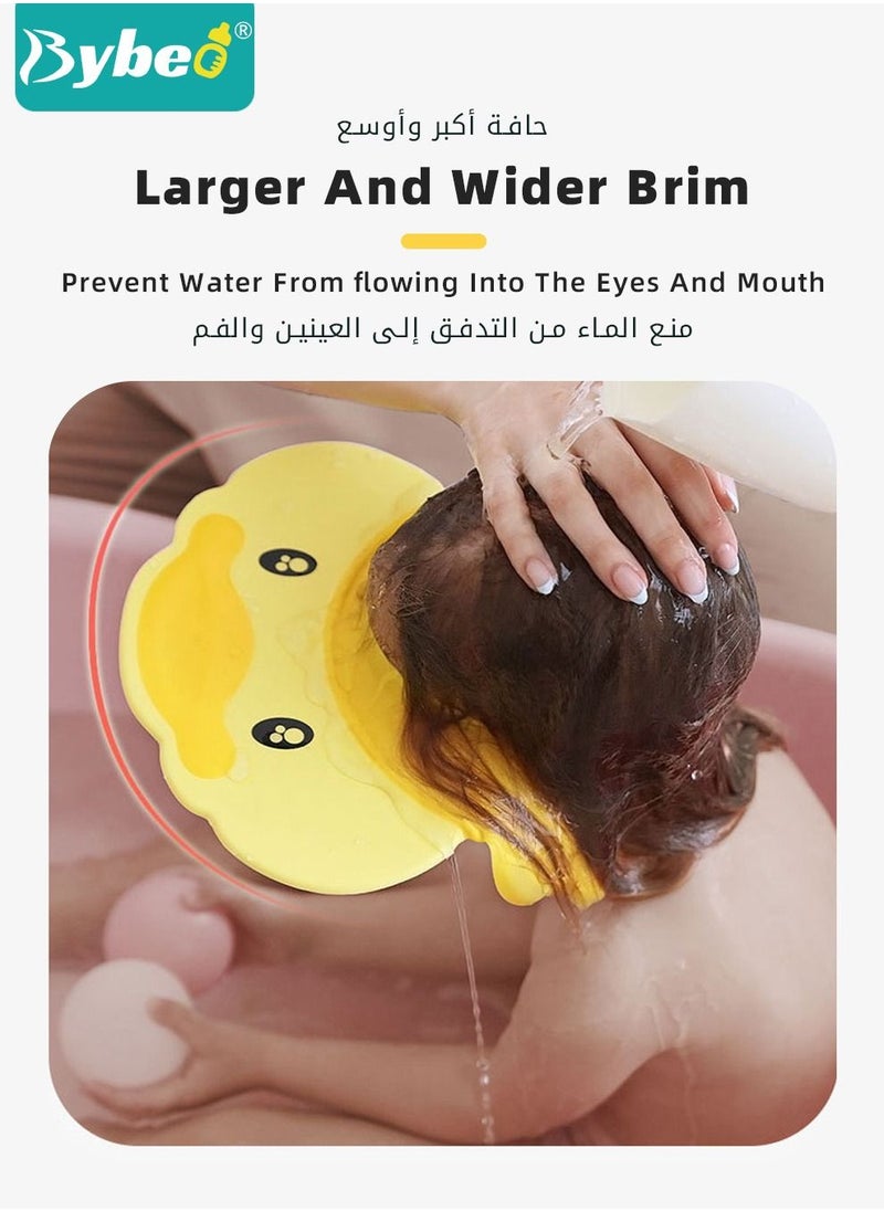 بيبو - 3 قطع من أساسيات غسل الشعر تتضمن من غطاء استحمام للأطفال من السيليكون قابل للتعديل + كوب شامبو وغسيل الشعر وحوض استحمام للأطفال + فرشاة استحمام وشامبو لفروة الرأس للأطفال الصغار - Image 1