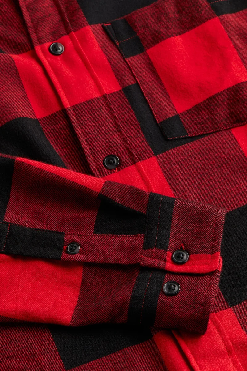 H&M Checked Relaxed Fit Shirt