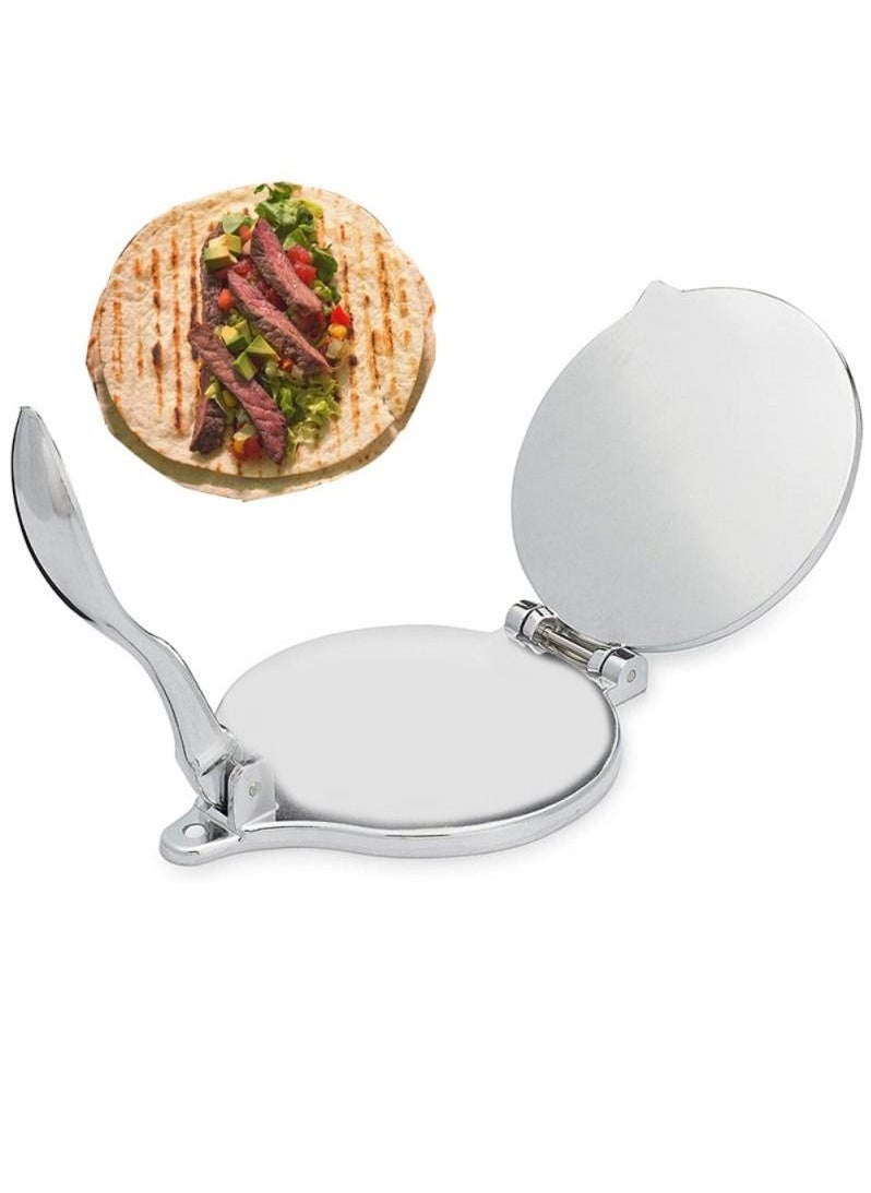 Aluminum Dough Pastry Press Maker Pan Long Handle Foldable DIY Tortilla Press Maker For Kitchen Pancake Pancake Cooking  - Image 2