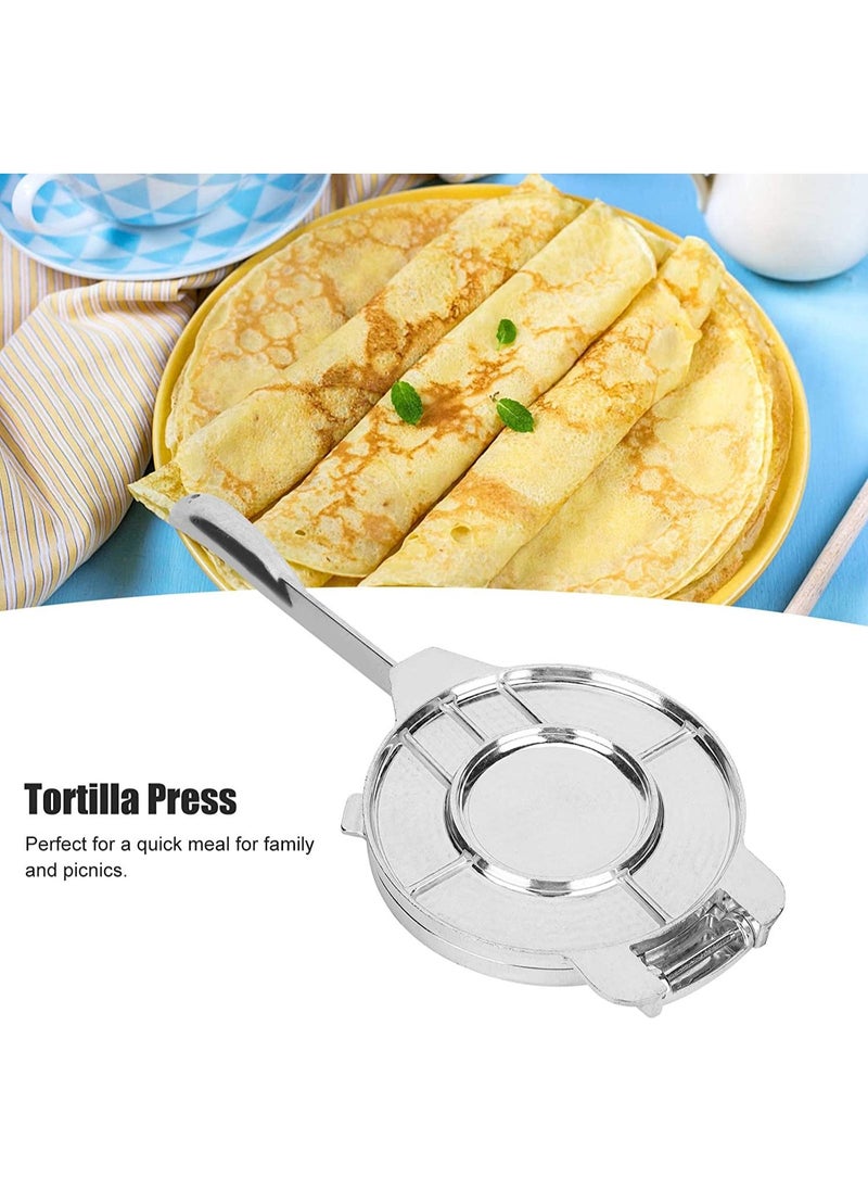 Aluminum Dough Pastry Press Maker Pan Long Handle Foldable DIY Tortilla Press Maker For Kitchen Pancake Pancake Cooking  - Image 1
