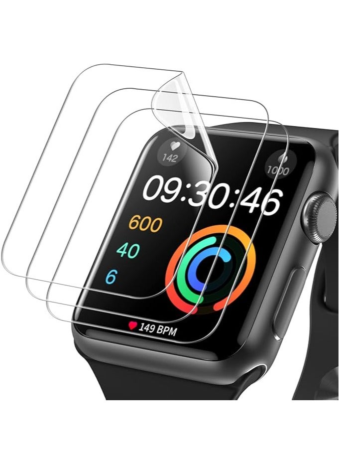 Denx Screen Protector for Apple Watch Series 9-8-7  45mm, Flexible TPU Film, Anti-Scratch HD Clear  - Image 1