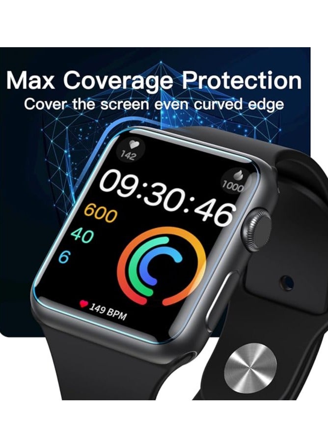 Denx Screen Protector for Apple Watch Series 9-8-7  45mm, Flexible TPU Film, Anti-Scratch HD Clear  - Image 4