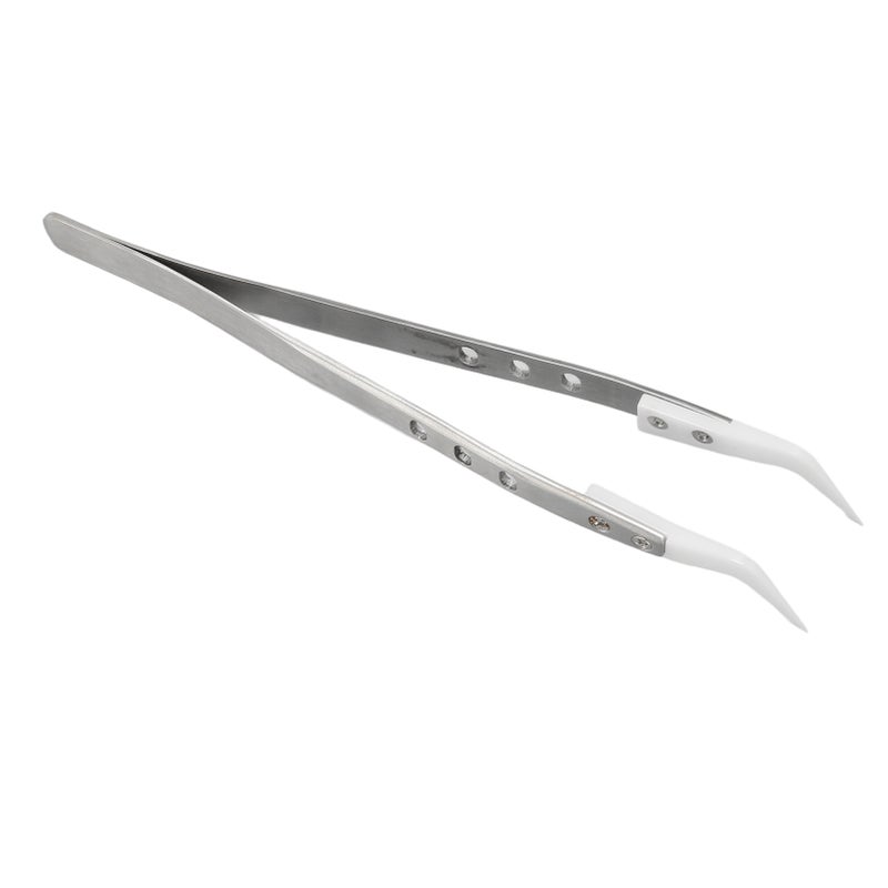 KGX TC002 Electrical Repair Tweezers Stainless Steel Insulation 3 Holes Professional Tweezers Sewing Tweezers Curved Tip - Image 3