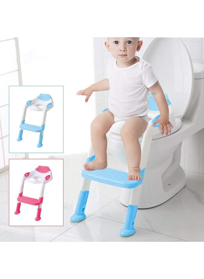 BAYBEE Aura Potty Training Seat with Ladder, Cushioned Handles, Portable Potty Chair for Toddlers - Image 1