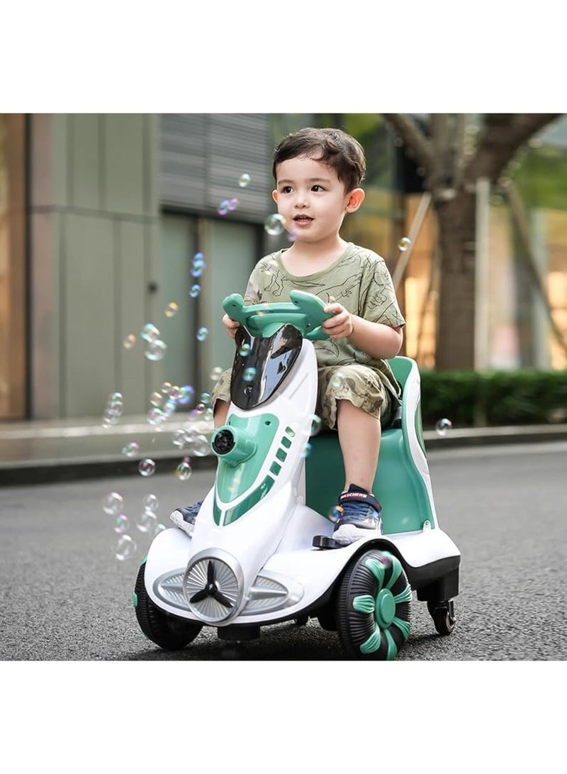 Kids 360° Rotating Electric Bubble Scooter with Music & Remote Control – Balance Car Toy for Boys & Girls - Image 1