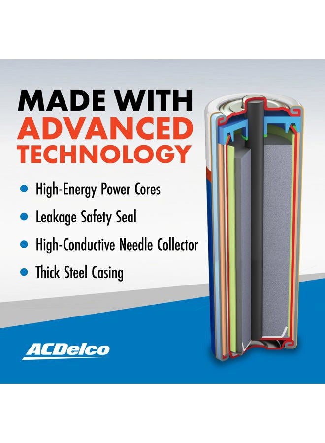PowerMax ACDelco 24-Count Double AA Batteries, Maximum Power Super Alkaline Battery, 10-Year Shelf Life, Reclosable Packaging - Image 5