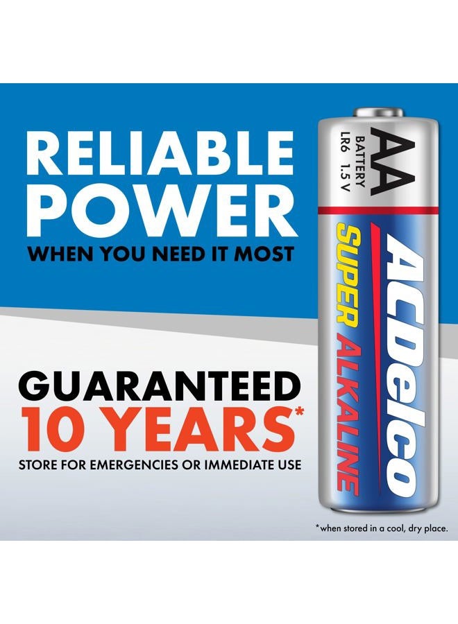 PowerMax ACDelco 24-Count Double AA Batteries, Maximum Power Super Alkaline Battery, 10-Year Shelf Life, Reclosable Packaging - Image 3