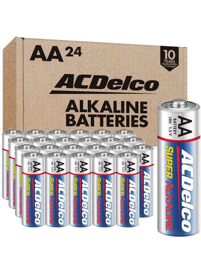 PowerMax ACDelco 24-Count Double AA Batteries, Maximum Power Super Alkaline Battery, 10-Year Shelf Life, Reclosable Packaging - Image 1