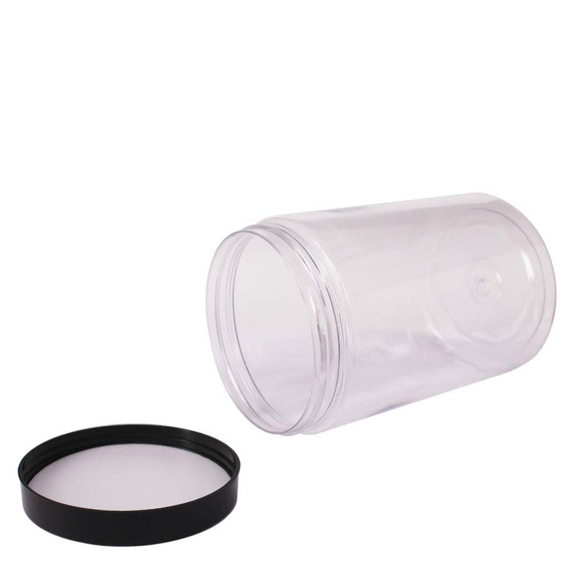 zmybcpack 8 Pack 25 oz Plastic Jars With Lids  Extra Labels  1 Pen  Clear PET Seal Jar for Food Storage Wide Opening Storage jar For Dry Food  Peanut  Powder  Kitchen & Craft Storage - Image 4