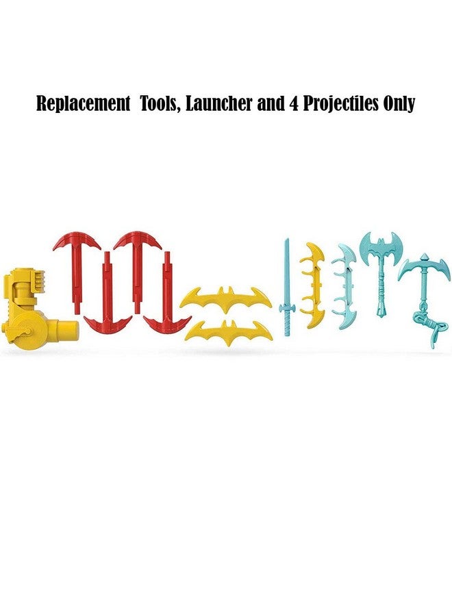 imaginext Replacement Parts for Imaginext Batcave - GMP48 ~ DC Superfriends Super Surround Bat Cave ~ Includes Tools, Launcher and 4 Projectiles,Blue, Yellow, Red - Image 5