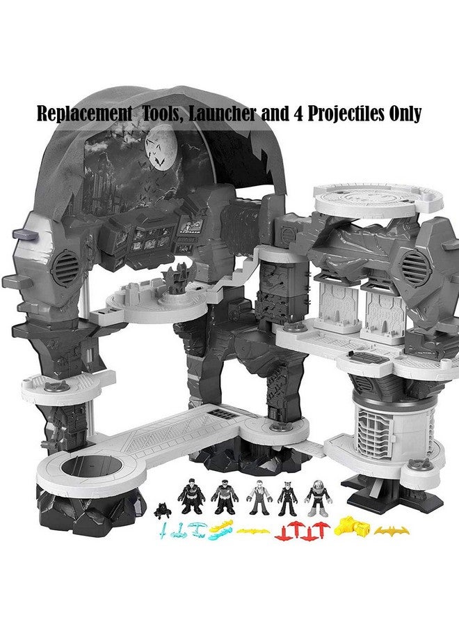 imaginext Replacement Parts for Imaginext Batcave - GMP48 ~ DC Superfriends Super Surround Bat Cave ~ Includes Tools, Launcher and 4 Projectiles,Blue, Yellow, Red - Image 3