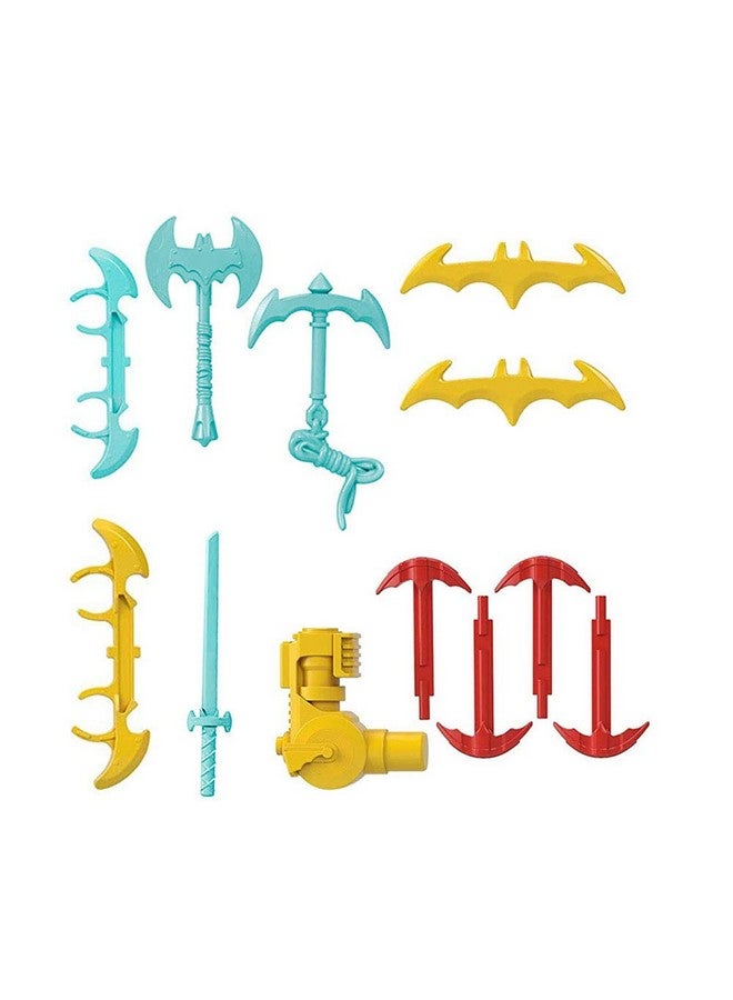 imaginext Replacement Parts for Imaginext Batcave - GMP48 ~ DC Superfriends Super Surround Bat Cave ~ Includes Tools, Launcher and 4 Projectiles,Blue, Yellow, Red - Image 1