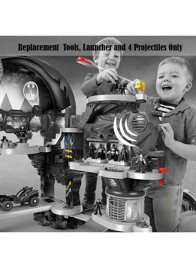 imaginext Replacement Parts for Imaginext Batcave - GMP48 ~ DC Superfriends Super Surround Bat Cave ~ Includes Tools, Launcher and 4 Projectiles,Blue, Yellow, Red - Image 4