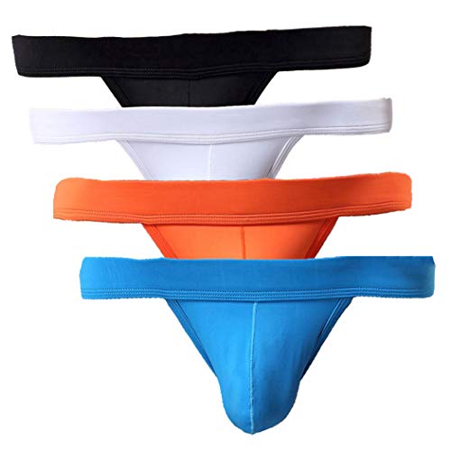 Summer Code Men's Briefs Soft Bulge Bikini Sexy Underwear 4 Pack Mix - Image 4