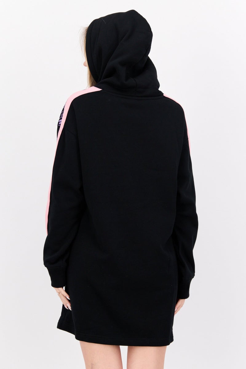 Aape By A Bathing Ape Women Hooded Graphic Print Mini Dress, Black - Image 3