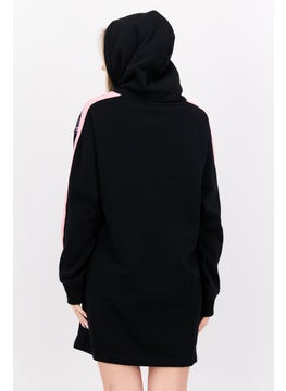 Women Hood Neck Graphic Print Hoodie Sweater Dress, Black - pzsku/Z1C90FF2D9A820A20DF9CZ/45/_/1737641885/2a700132-1efa-4056-9653-f12bbd58071e