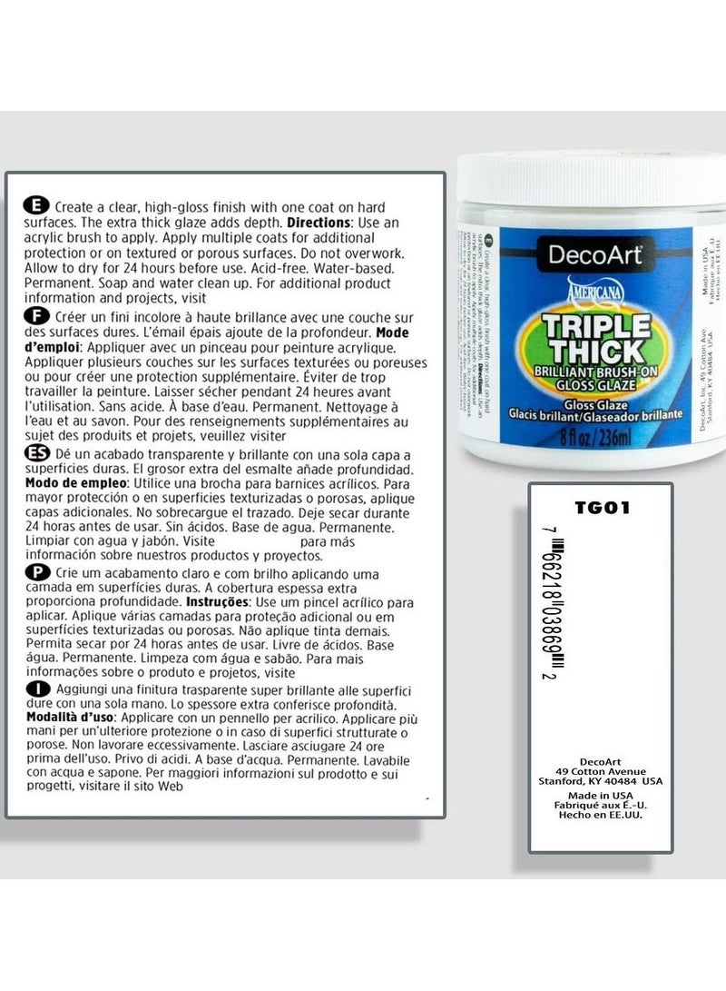 DecoArt Triple Thick Gloss Glaze 118 Ml  - Image 3