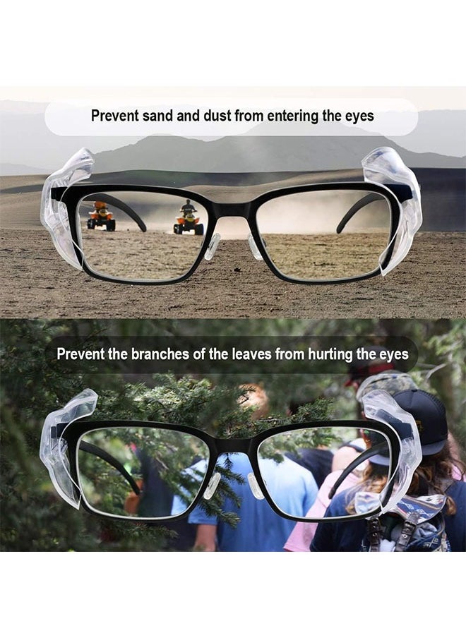 2 Pairs of Slip-On Transparent Side Shields for Prescription Eyeglasses – Safety Protection for Small to Medium Frames, Clear Eyewear Shields for Dust, Wind, and Debris Prevention - pzsku/Z1C91307D003BA8AD4CAAZ/45/_/1731488992/87e39929-930a-4b6d-a5e2-02107c3ac625