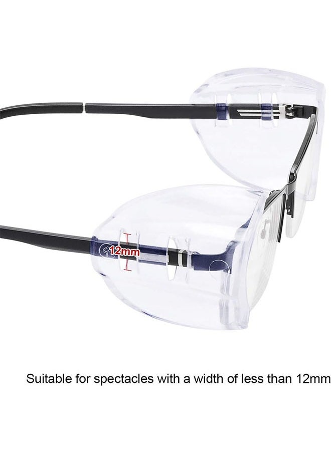 2 Pairs of Slip-On Transparent Side Shields for Prescription Eyeglasses – Safety Protection for Small to Medium Frames, Clear Eyewear Shields for Dust, Wind, and Debris Prevention - pzsku/Z1C91307D003BA8AD4CAAZ/45/_/1731488993/512cdb39-d1ea-4736-aa4d-33a4e4f9b080