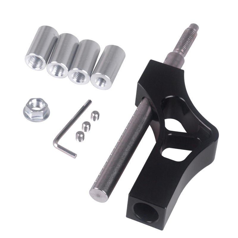 Adjustable Gear Shift Knob Extender: Premium Aluminum, Anti-Rust Anti-Corrosion, Highly Adjustable Height & Rotatable Offset Elbow - Gear Shift Knob Extender for Car Use with M8*1.25, M10*1.25, M10*1. - Image 1