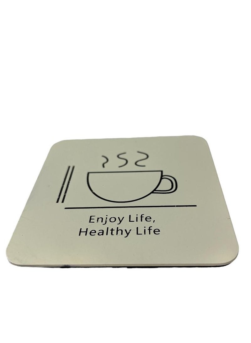 كيتشينو كوستر مستدير مقاوم للحرارة - Image 1