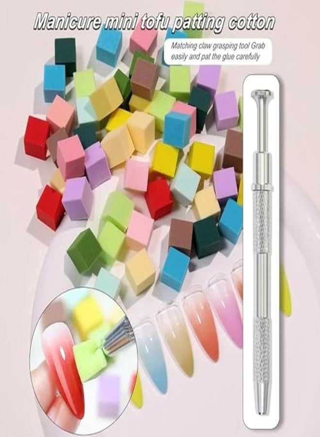Scheibe Professional Nail Art Ombre Sponges, 100 Pieces Mini Soft Sponges for Gradient Effects, Multi-Colour, Elastic and Durable Manicure Tools - Image 5
