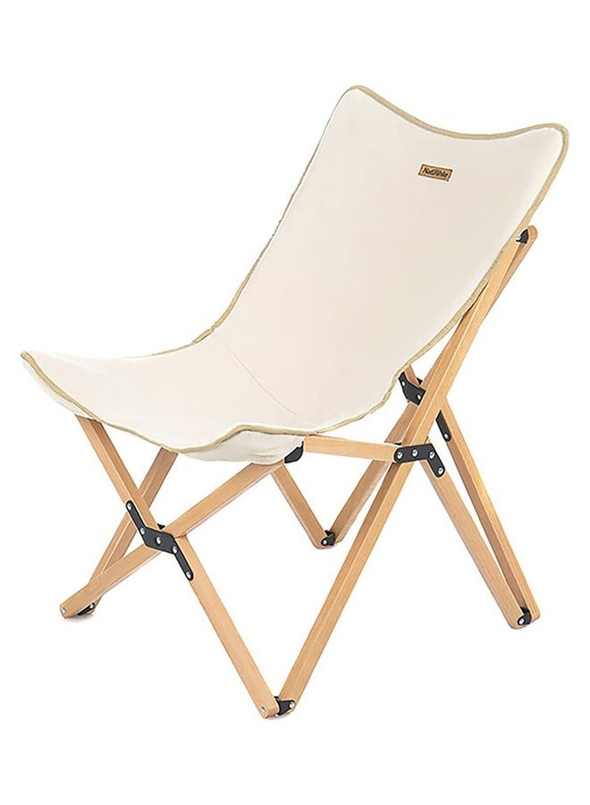 Naturehike Q-9E Outdoor Wooden Folding Chair | Large Portable Camping Chair | Durable Steel Frame & Oxford 600D Fabric | Burlywood - Image 1