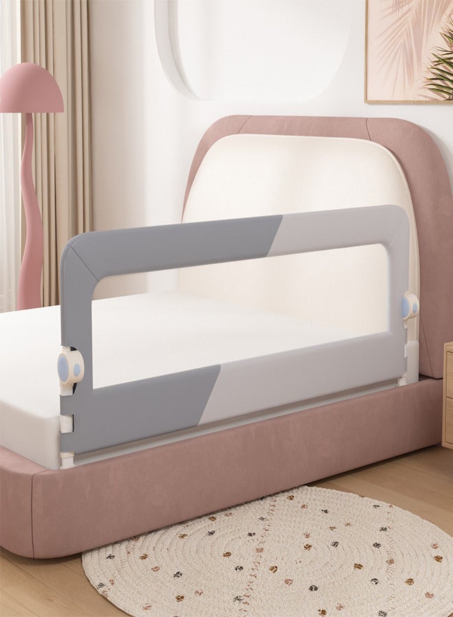 Foldable Toddler Bed Rails Crib Side Safety Guard Bumper for Baby Kids 200cm - Image 1