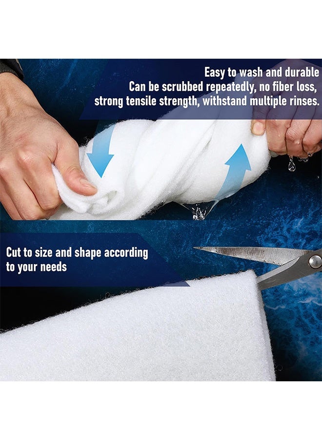 GMORO Aquarium Filter Pad, Cut to Size Fish Tank Sponge, 100cm x 40cm, Wool Media Filter Foam for Aquariums and Ponds, Suitable for Freshwater and Saltwater - Image 5