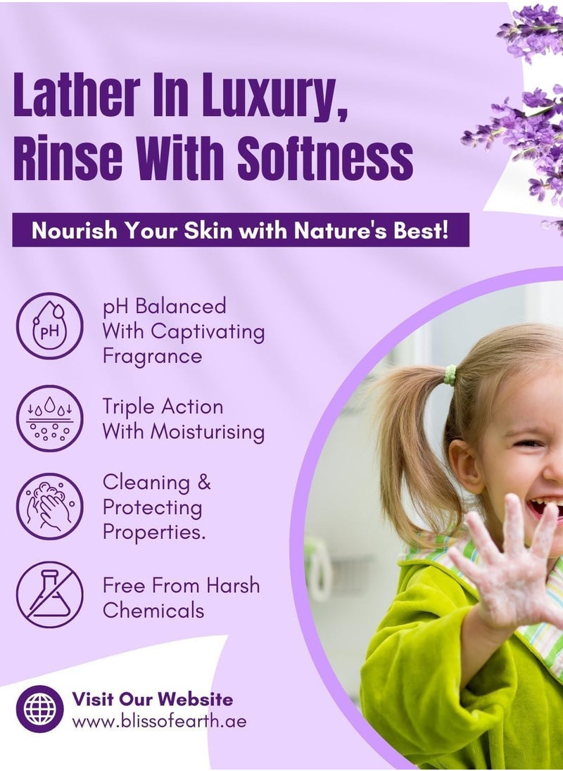 BLISS OF EARTH Hand Wash Refill Liquid, Refreshing Luxury Lily & Lavish Lavender Combo,10 Litres.  - Image 2