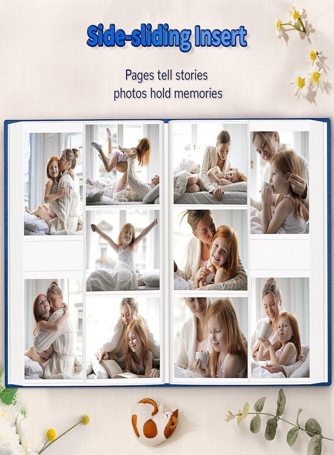 Artfeel ألبوم صور Artfeel مقاس 4x6 بوصة مع 600 جيب، ألبومات صور قابلة للإدخال، كتاب ذكريات بغلاف من الكتان مع نافذة أمامية، كتاب صور عمودي بصفحات بيضاء لحفلات الزفاف، والعائلة، والذكرى السنوية، والأطفال، والإجازات - Image 5