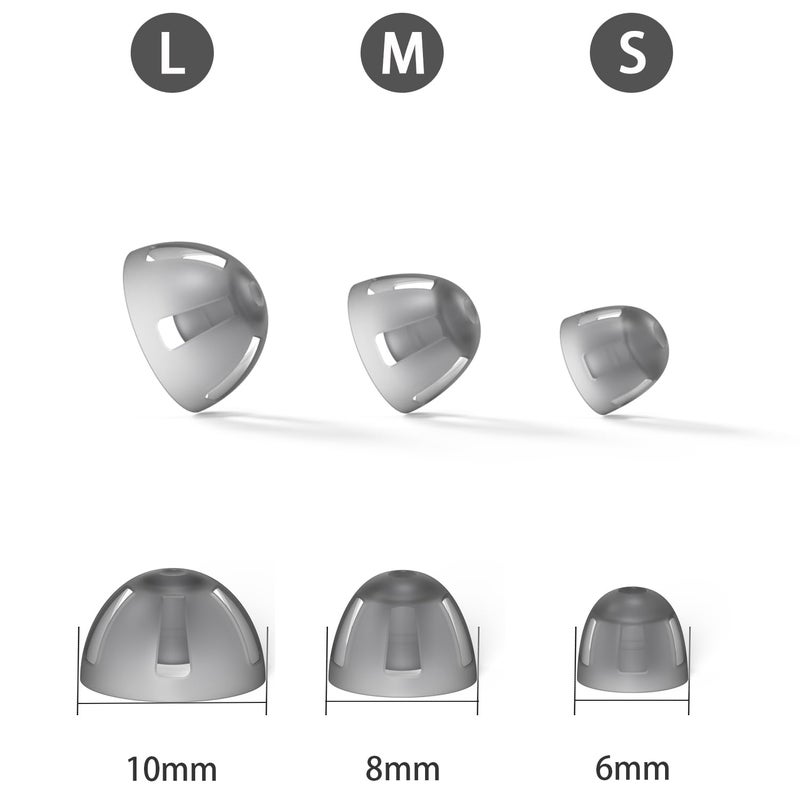 MicroEar Resound Compatible Hearing Aid Domes Open Smokey Ear Tips Replacement 8mm (Medium 20pcs Pack) - Image 3