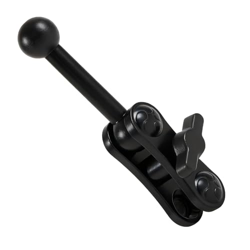 Cadbibe Aluminum 17mm/0.67" Ball Mount Extension Adapter, 360° Rotation Extension Rod for Car Phone Holder, Compatible with GPS Mount, 2.12 Inch Double Socket Arm with 2.75 Inch Ball Adapter, Black - Image 1