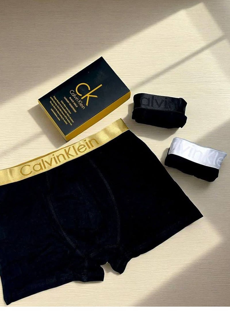 كالفن كلاين بيرفورمانس مجموعة بوكسر رجالي ملابس داخلية قطنية - (عبوة من 3 قطع) - مقاس لارج - Image 2