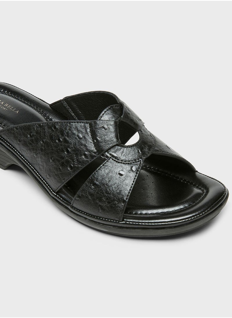 shoexpress - Double Strap Wedge Sandals - Image 1