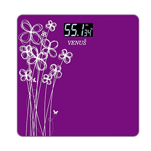 Venus (Made in India) Electronic Digital Personal Bathroom Weight Machine for Body Weight upto 180 kg Weighing Scale with 24 Months Warranty - Image 1