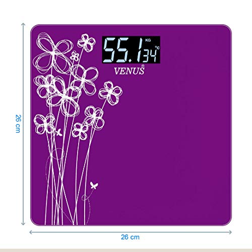 Venus (Made in India) Electronic Digital Personal Bathroom Weight Machine for Body Weight upto 180 kg Weighing Scale with 24 Months Warranty - Image 4