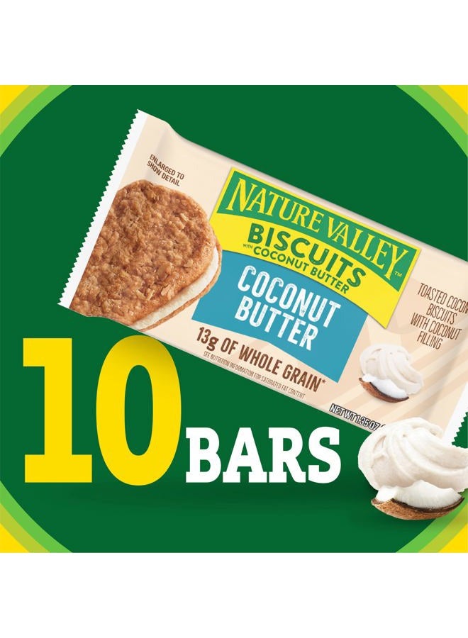 Nature Valley Biscuit Sandwiches, Coconut Butter, Snack Value Pack, 10 ct, 13.5 OZ - Image 3