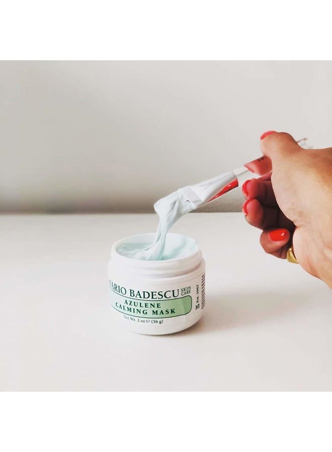 MARIO BADESCU Azulene Calming Mask, Clay Mask Face Care Ideal for All Skin Types, Pore Minimizer with Olive Leaf Extract, Vitamin E and Kaolin Clay, 2 Oz - Image 4