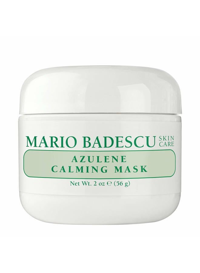 MARIO BADESCU Azulene Calming Mask, Clay Mask Face Care Ideal for All Skin Types, Pore Minimizer with Olive Leaf Extract, Vitamin E and Kaolin Clay, 2 Oz - Image 1