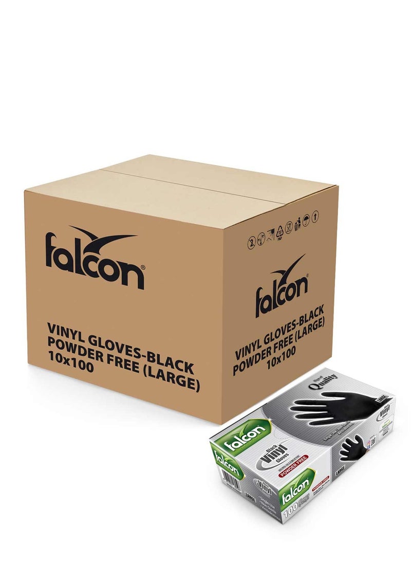 Falcon NITRILE GLOVES (L) POWDER FREE-1000 PC - Image 1