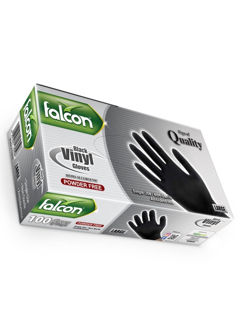 Falcon NITRILE GLOVES (L) POWDER FREE-1000 PC - Image 3