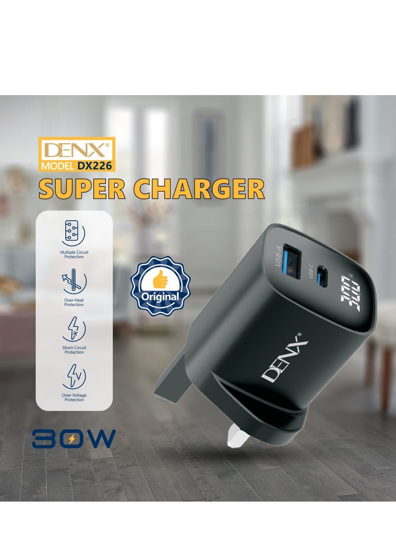 Denx 30W Dual Port USB-C PD Wall Charger  - Image 2
