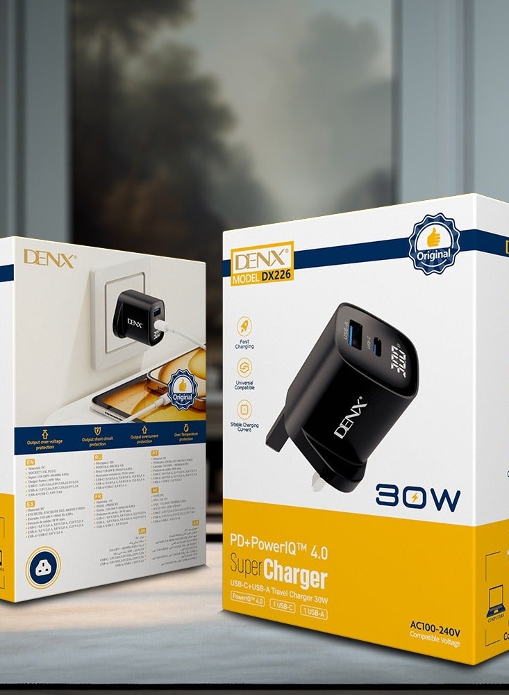Denx 30W Dual Port USB-C PD Wall Charger  - Image 3