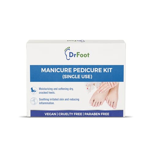 Dr.Foot Dr Foot Manicure Pedicure Kit | For Brightens and smoothens skin | Pedi Wash-8 gm | Cuticle Oil-10 ml | Micropeel-8 gm | Massage Cream-8 gm | Pedi Mask-8gm - Image 5