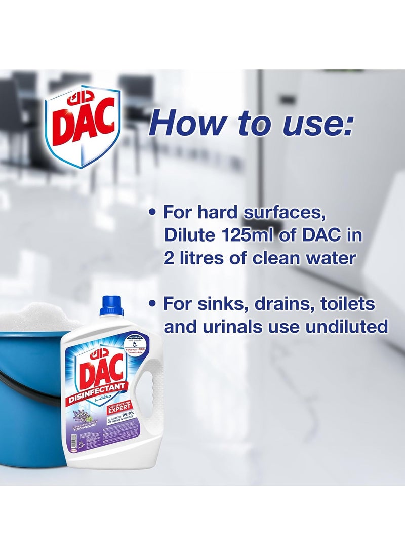 Dac Disinfectant Lavender Liquid Cleaners, 3L  - Image 2
