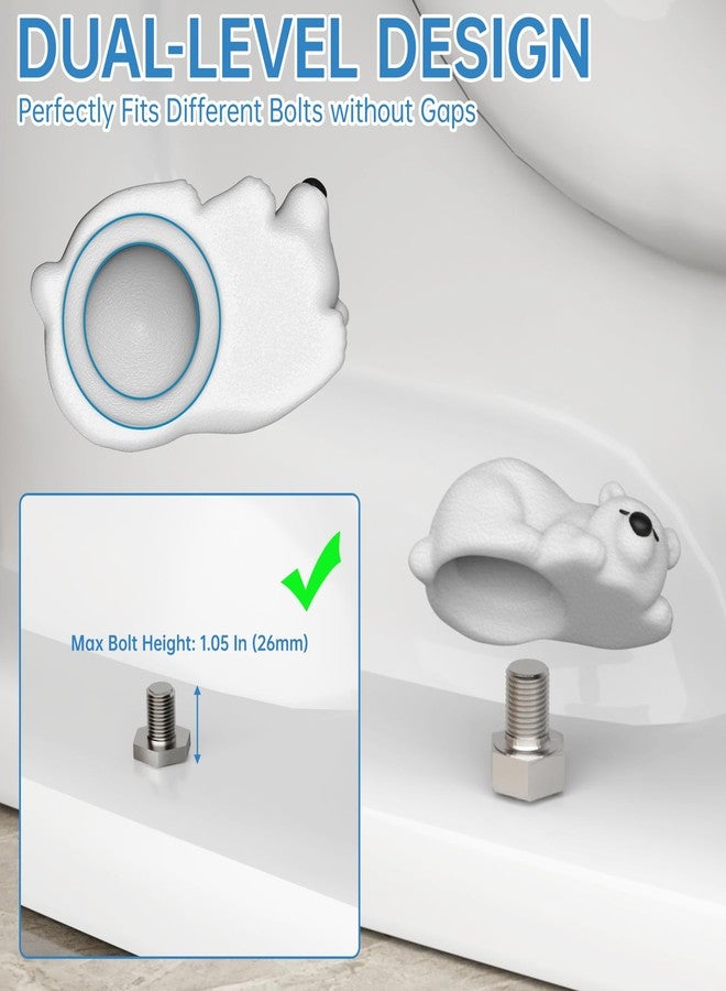 ان اي هوم أغطية براغي المرحاض من NiHome (زوج واحد) - Image 5