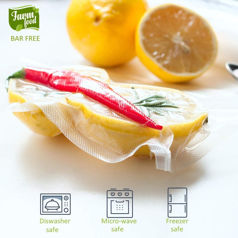 POTANE 6 Pack 11"x20'(3Rolls) and 8"x20' (3Rolls)Thickened Vacuum Sealer Bags , Smell-Proof, Puncture Prevention, Heavy duty for POTANE, Food Saver, Great for Vacuum storage,Meal Prep or Sous Vide - Image 5
