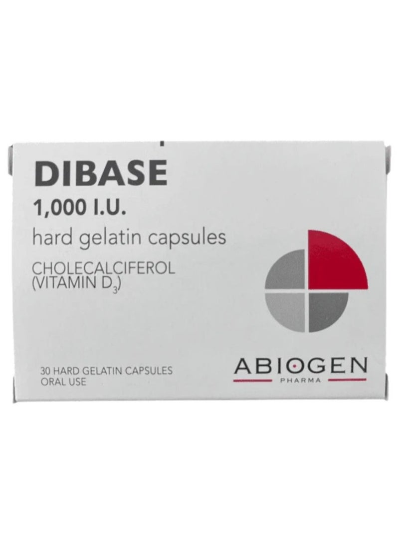 ديبايس كبسولات ديباز (Dibase) فيتامين د3 بتركيز 1000 وحدة دولية - 30 كبسولة | تدعم صحة العظام والأسنان والعضلات والجهاز المناعي - Image 1